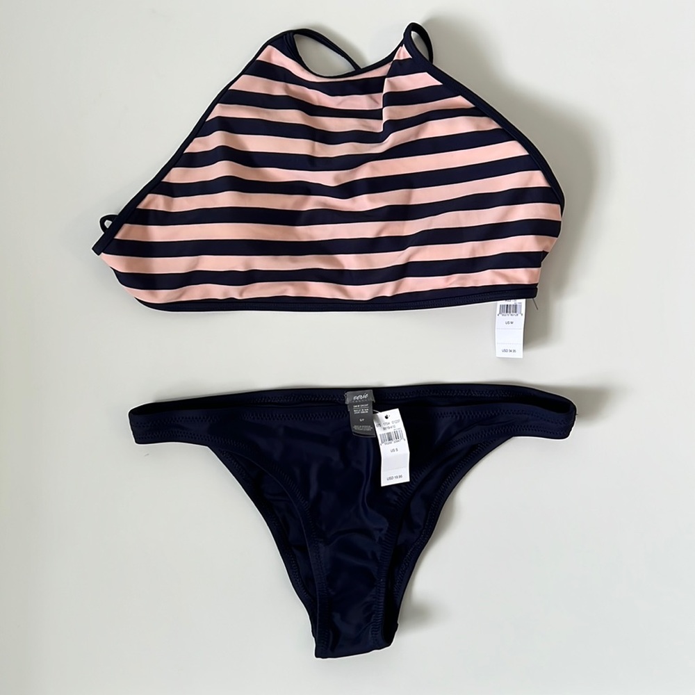 NWT Aerie Striped Bikini Set - Size S/M